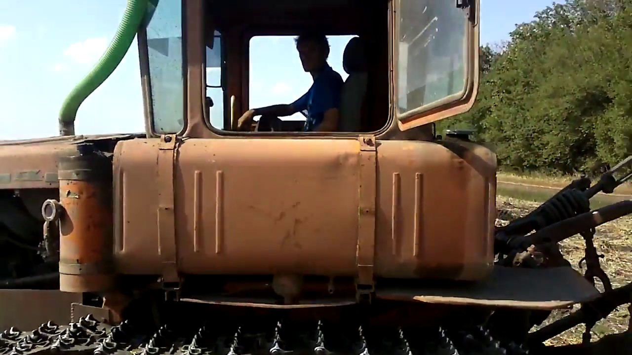 трактор дт 75 с двигателем мерседес - YouTube