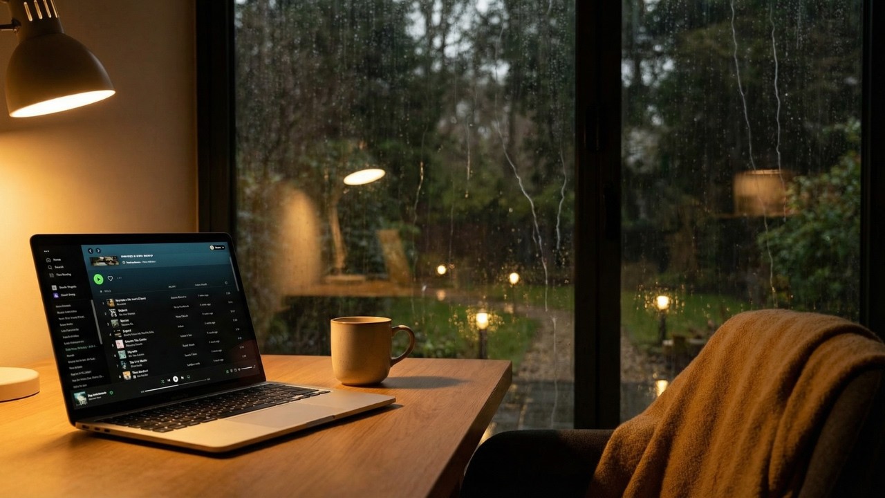 Stormy Jazz Café Ambience for Serious Work Mode and Long Focus Hours