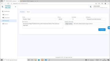 37 Tienda virtual con PHP y MySQL - Eliminar y modificar productos