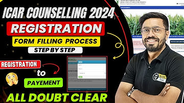 ICAR 2024 Registration Form Filling Step by Step | How to Register for ICAR UG Counselling 2024