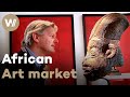 The market with traditional African art (Documentary, 2015)