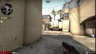 CS:GO Dust 2 Pop Flash Over Mid Doors | CounterNoob.com
