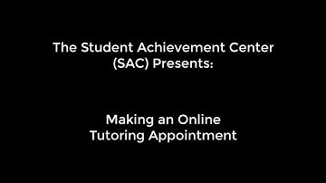 Making tutor appointments