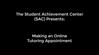 Making tutor appointments