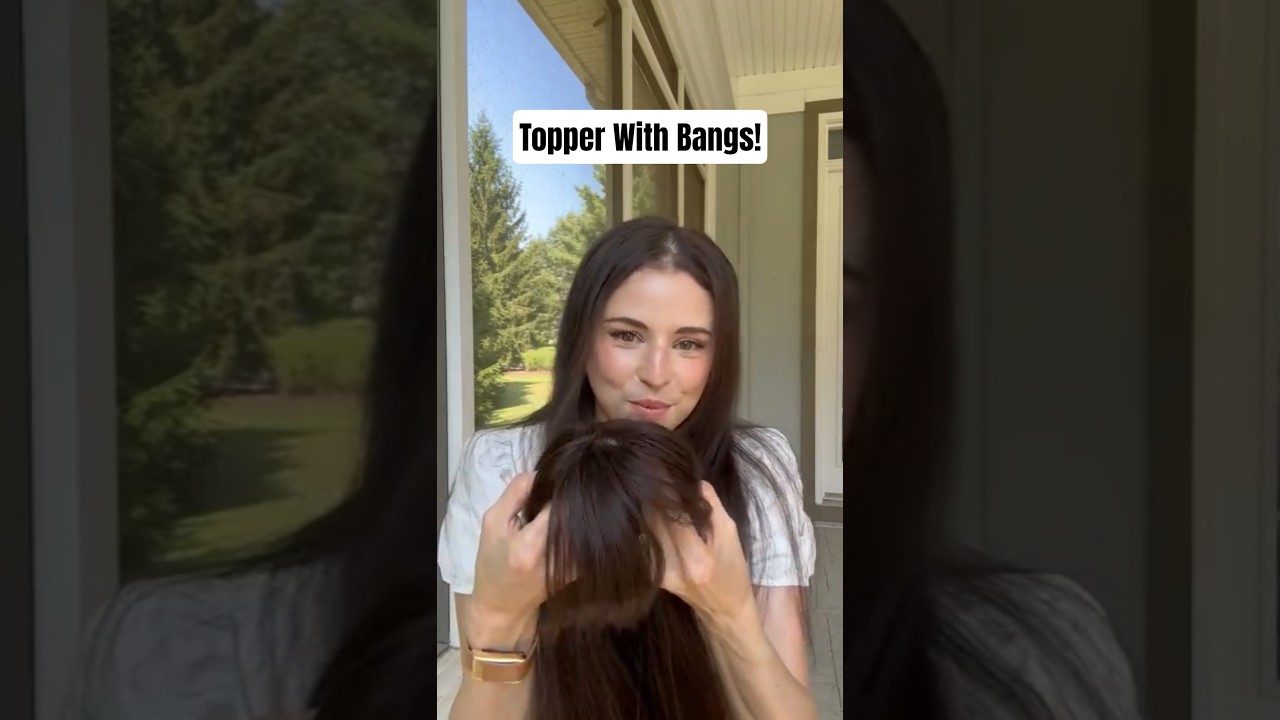 BANGS & BLEND: The Easiest Hair Topper for Beginners! | UniWigs Amber
