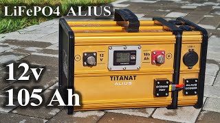 Обзор на мощный аккумулятор Titanat ALIUS LiFePO4 ... Забудь про свинец!