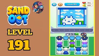 Sand out color puzzle level 191  solution and walkthrough 