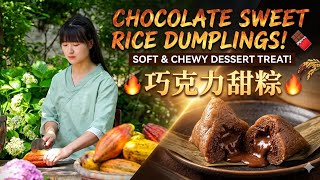 Chocolate Sweet Rice Dumplings 🍫 | Soft & Chewy Dessert Treat screenshot 3
