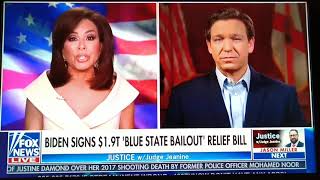 Judge Jeanine With Florida Governor Why Theyre Open fully and  cases March 13 2021
