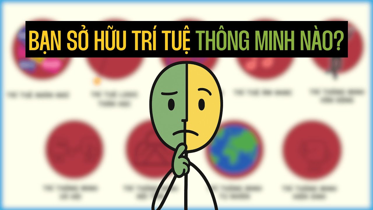 Giải thích mọi loại TRÍ THÔNG MINH - bạn THÔNG MINH ở lĩnh vực nào?