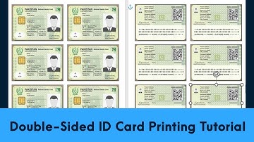 How to Print 8 Copies of ID Card Front & Back in MS Word   Double Sided ID Card Printing Tutorial