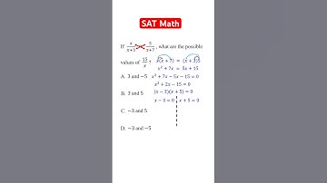 Solving rational equation with cross multiplication #satmath #algebra