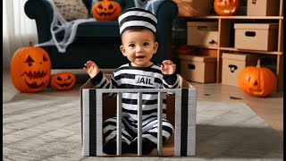 👶 Spooktacular Creations Baby Prisoner Convict Costume 👶 | Best Baby Jail Costume 🚓