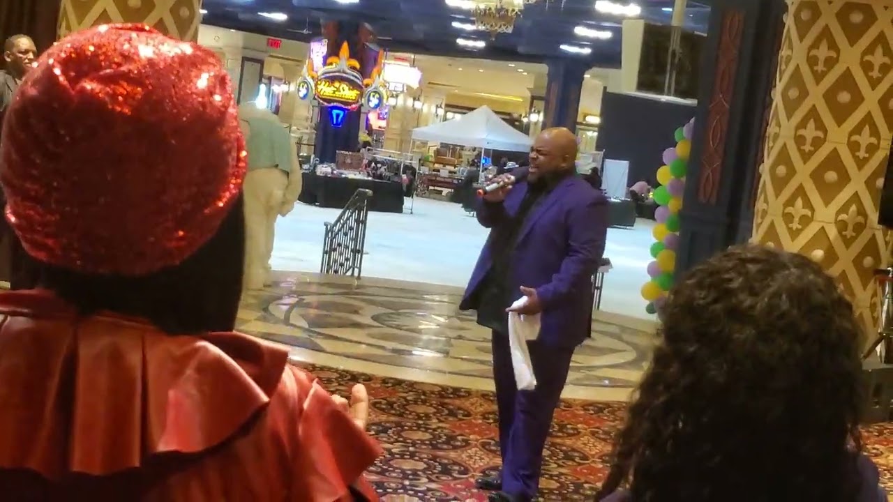 LAMAR BRYANT SINGING AT THE GOSPEL MADI GRA IN AC NJ