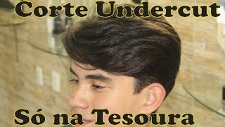 corte masculino na tesoura passo a passo