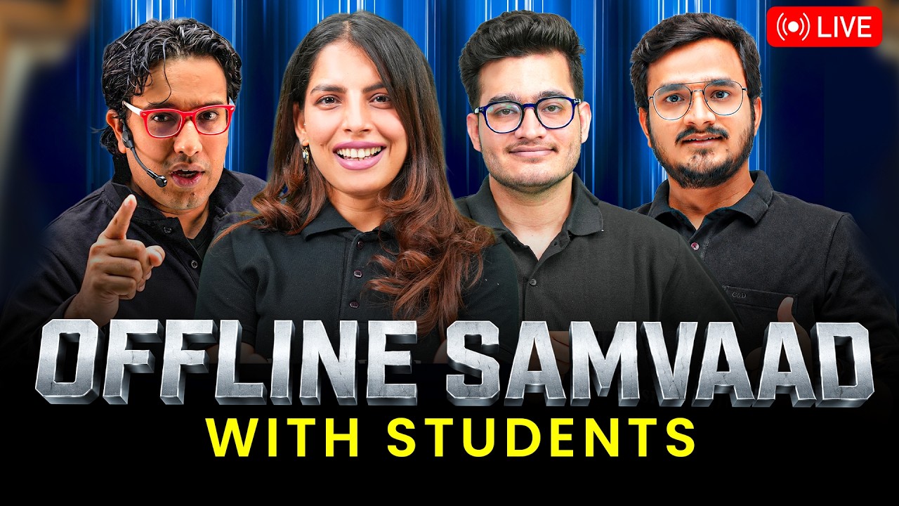 Live Offline Samvaad with Students🔥 | PhysicsWallah