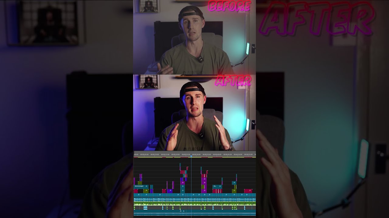 Talking head Before and After