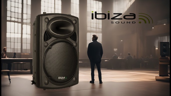 Ibiza Sound - Enceinte Dj Sono autonome 8/20cm 300W USB/SD/BT + micro VHF  HYBRID8VHF-BT + SixMagic RVB - Retours de scène - Rue du Commerce