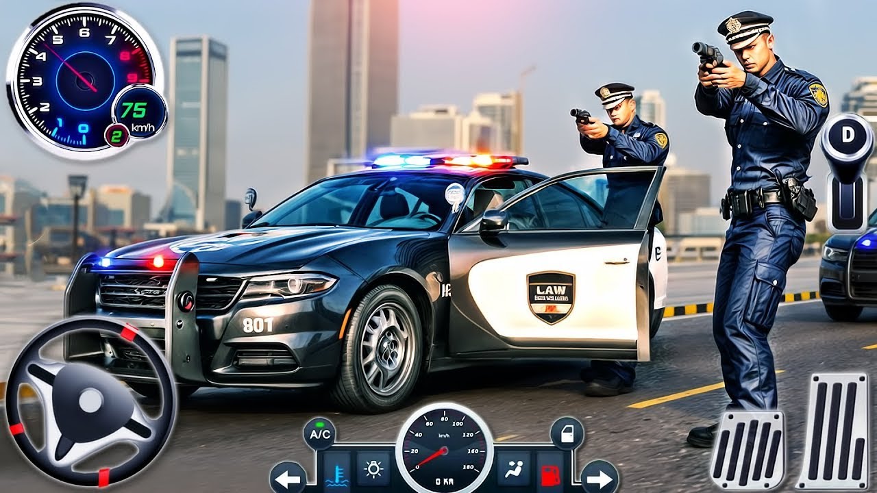 City Cop Car Driving Multi- Story - Real Police Chase Simulator 3D - Android GamePlay