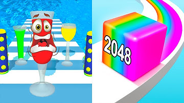 Jelly Run 2048 VS Fun Juice Run - Best Android Games - All Levels Gameplay Android iOS Ep 1