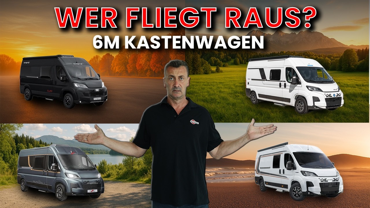Knaus vs. Malibu vs. Sunlight vs. Weinsberg – welcher 6 m Kasten ist sein Geld wirklich wert?