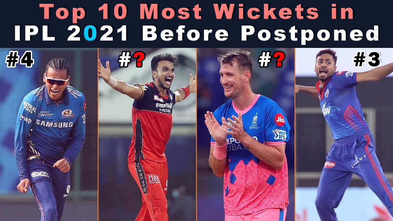 Top 10 Most Wickets in IPL 2021 Before Postponed