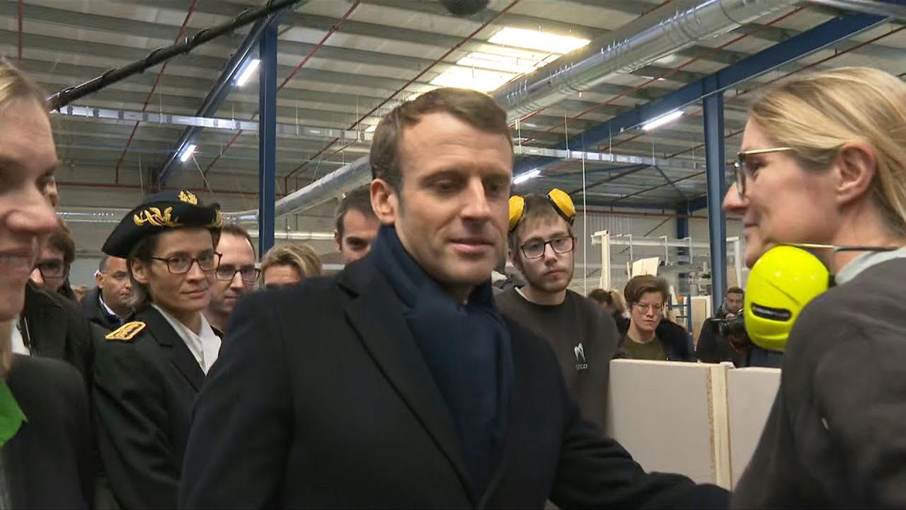 French president visits former Whirlpool factory during Amiens visit | AFP
