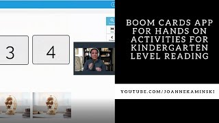 Boom Cards App for Hands on Activities for Kindergarten Level Reading