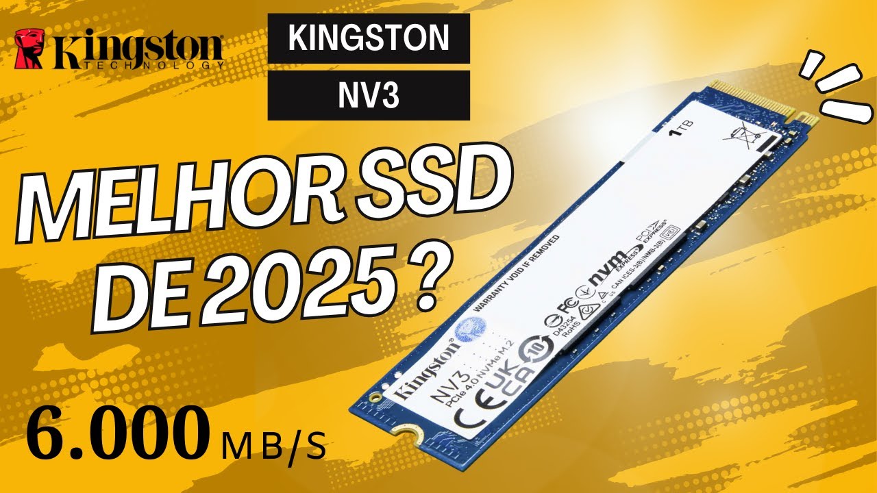 Melhor SSD custo benefício de 2025? Kingston NV3 - YouTube