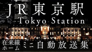 東京駅在来線　ﾐﾆ自動放送集　JR East Tokyo Station Platform Announcements Compilation【JR東日本　ATOS放送】