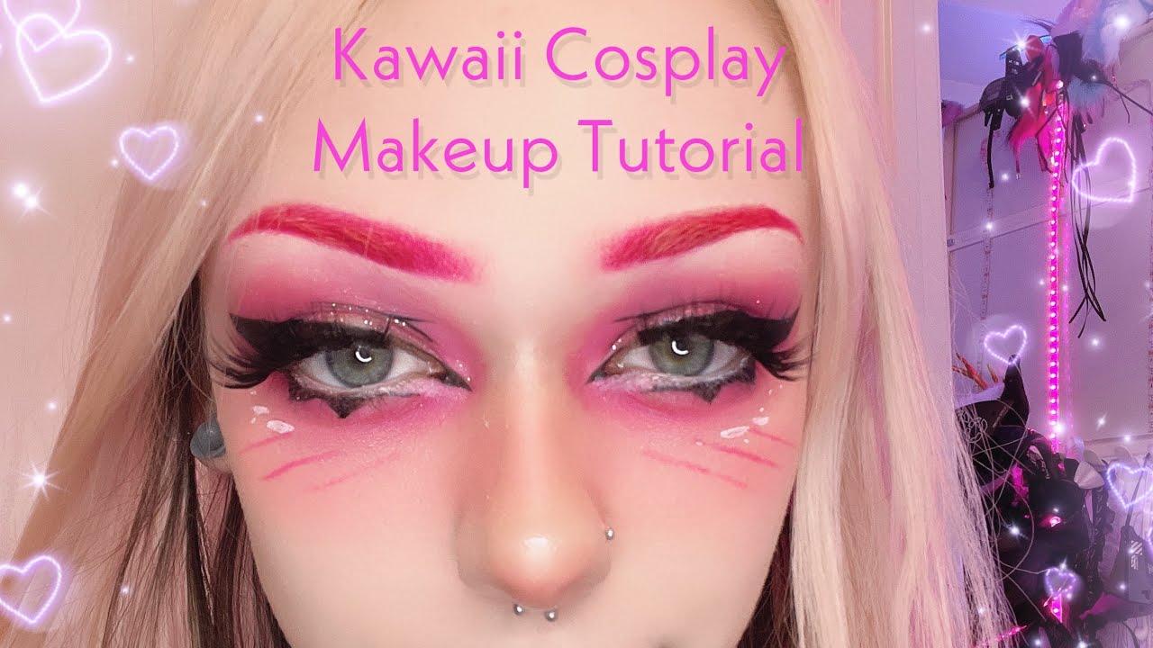 Kawaii cosplay egirl anime makeup tutorial ♥︎ YouTube