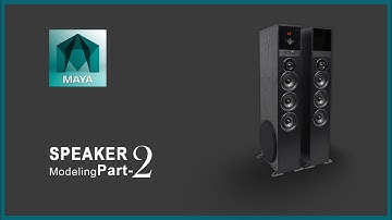 Speaker Modeling in  #3D Maya part-2