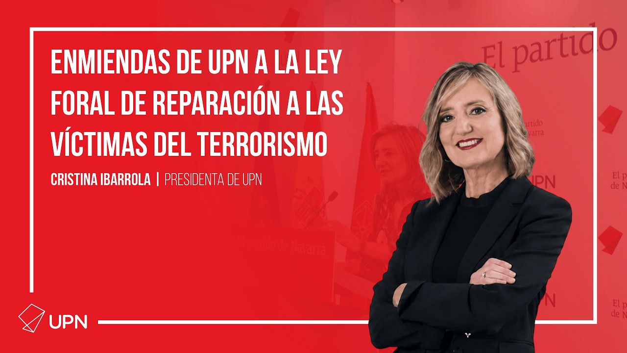 RUEDA DE PRENSA - Cristina Ibarrola - Presentación enmiendas de UPN a la Ley víctimas del terrorismo