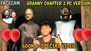 Facecam playing granny at 12:00 midnight|600k special video|on vtg! screenshot 3
