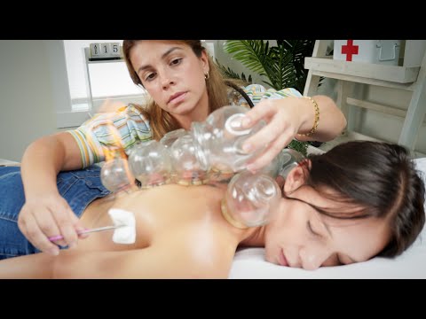ASMR Realistic Back Exam, Fire Cupping | Medical Exam Doctor Role-play, BEST Triggers To Relax