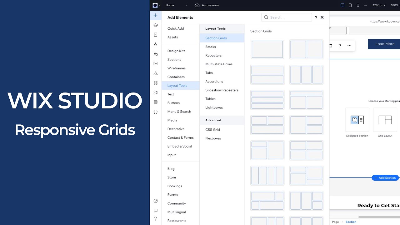 Wix Studio | Creating Responsive Grid Layouts for All Breakpoints - YouTube