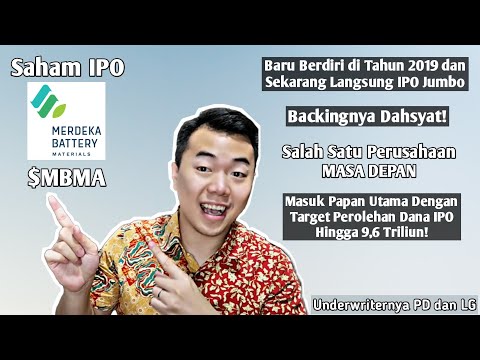 IPO MBMA MERDEKA BATTERY MATERIALS | Anak Usaha $MDKA Yang Ke Depannya Akan Berfokus Pada Baterai EV