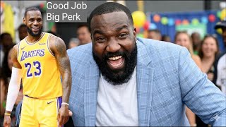 Lebron James Has Kendrick Perkins talking crazy  #michaeljordan #basketball #lakers #lebronjames 