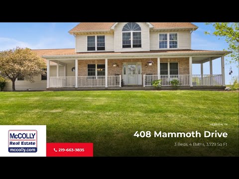 408 Mammoth Drive, Hebron, IN home video tour