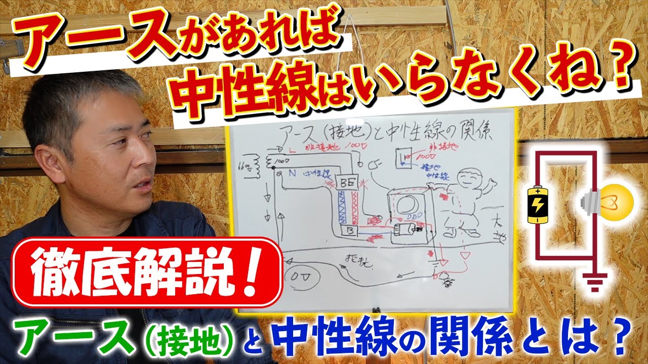 アース（接地）の役割・中性線の役割
