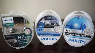 Philips X-tremeVision Pro150, WhiteVision Ultra, DiamondVision