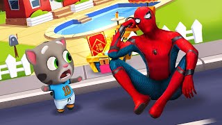 WHO IS THE BEST? My Talking Tom Fails vs Spider-man Wins! TOP WINS FAILS CHALLENGE!