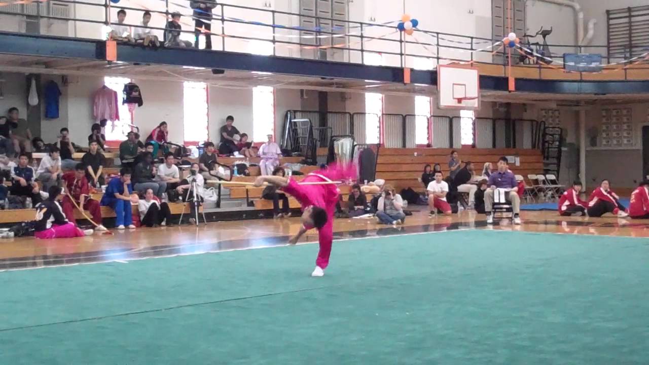 Colvin Wang UVA Advanced Male Staff Wushu Collegiates 2012