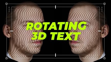New 4K - 3D Rotating Text Animation Template for After Effects - How to Use it?