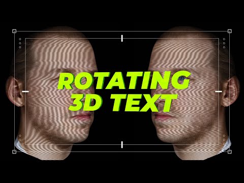 New 4K - 3D Rotating Text Animation Template for After Effects - How to Use it?