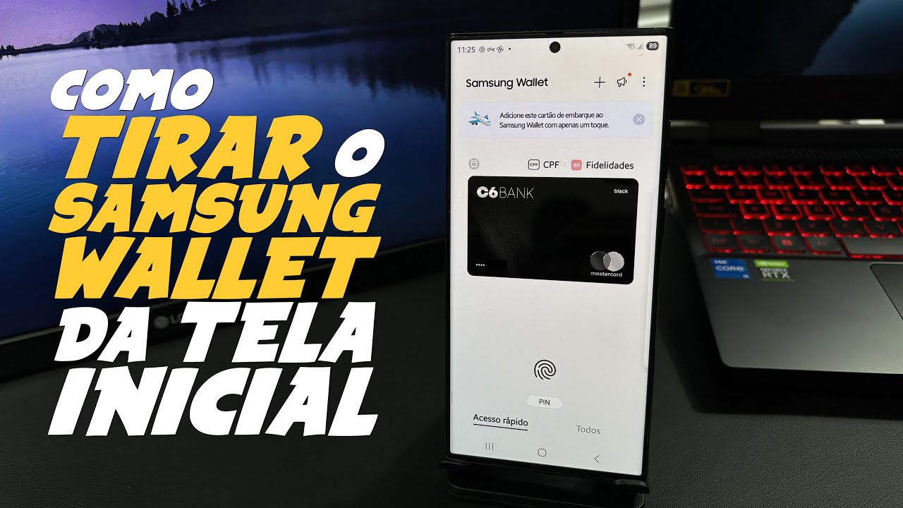 Como TIRAR SAMSUNG WALLET da TELA INICIAL do TELEFONE SAMSUNG