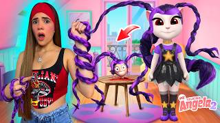 NUNCA CREES a Lily Love Braids en la APP de TALKING ANGELA😱 (TE ESPÍAN⚠️) | Ani Cat😻