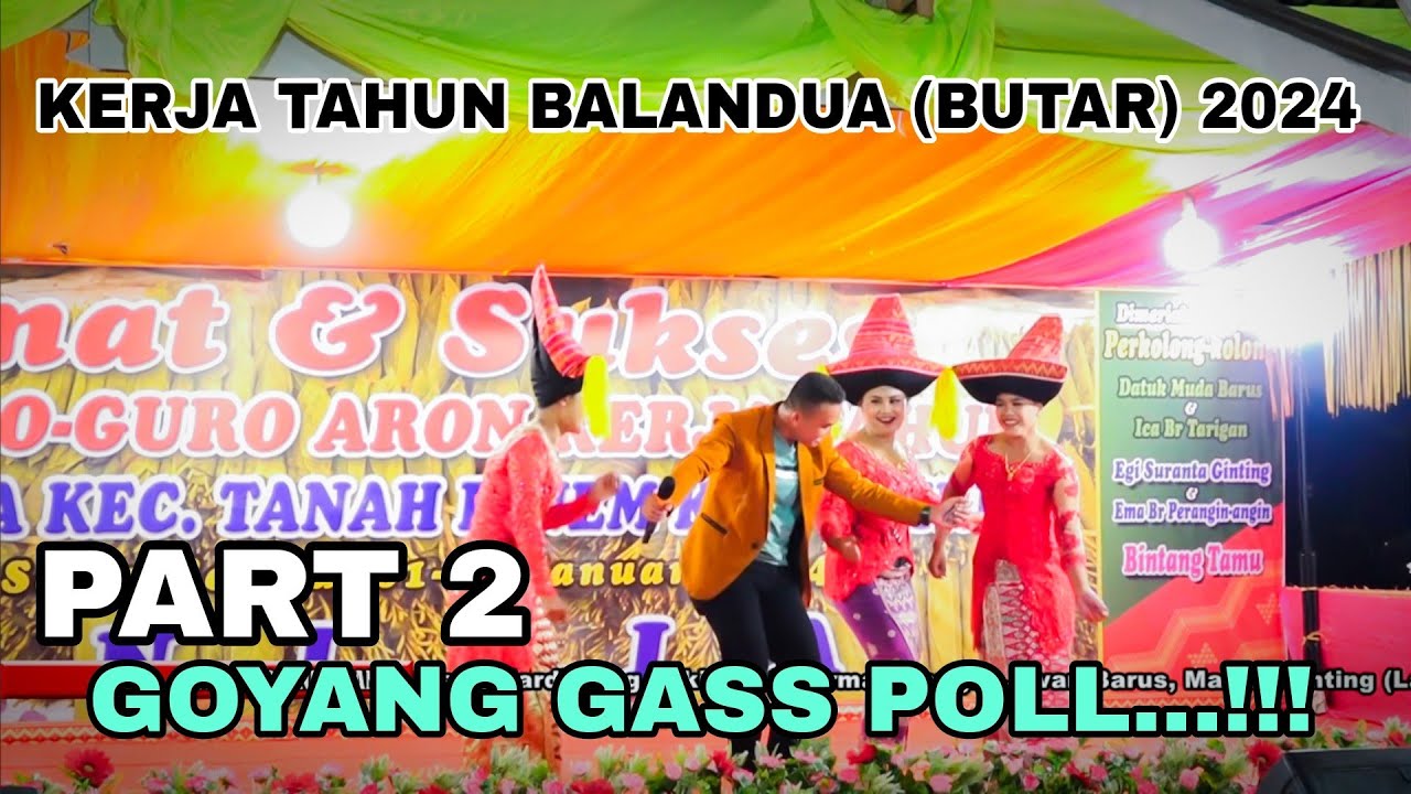 PART 2 AMAZING...!!! KERJA TAHUN TERBARU 2024 DESA BALANDUA (BUTAR) panggung kuta ras orang tua