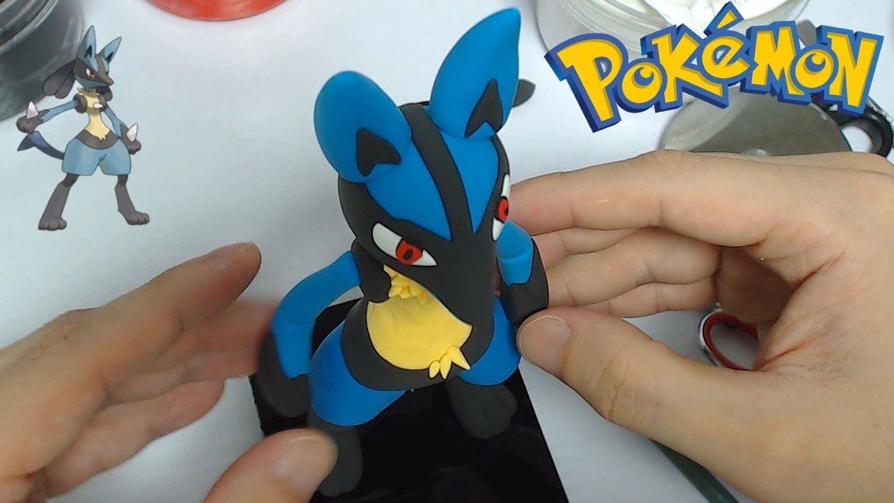 Making Lucario Fighting/Steel Pokémon in Clay - YouTube