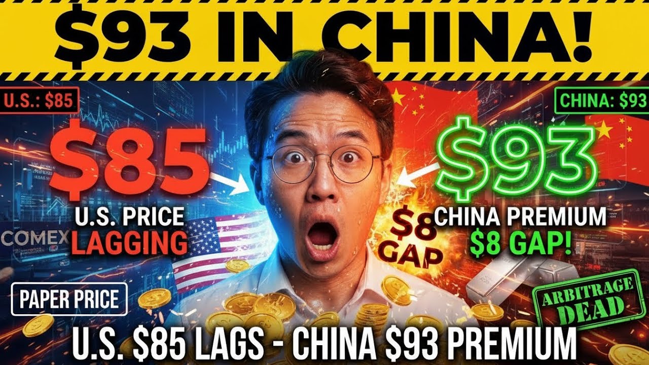 $93 SILVER IN CHINA! The Arbitrage Is Over (US Price Lagging by $8!)